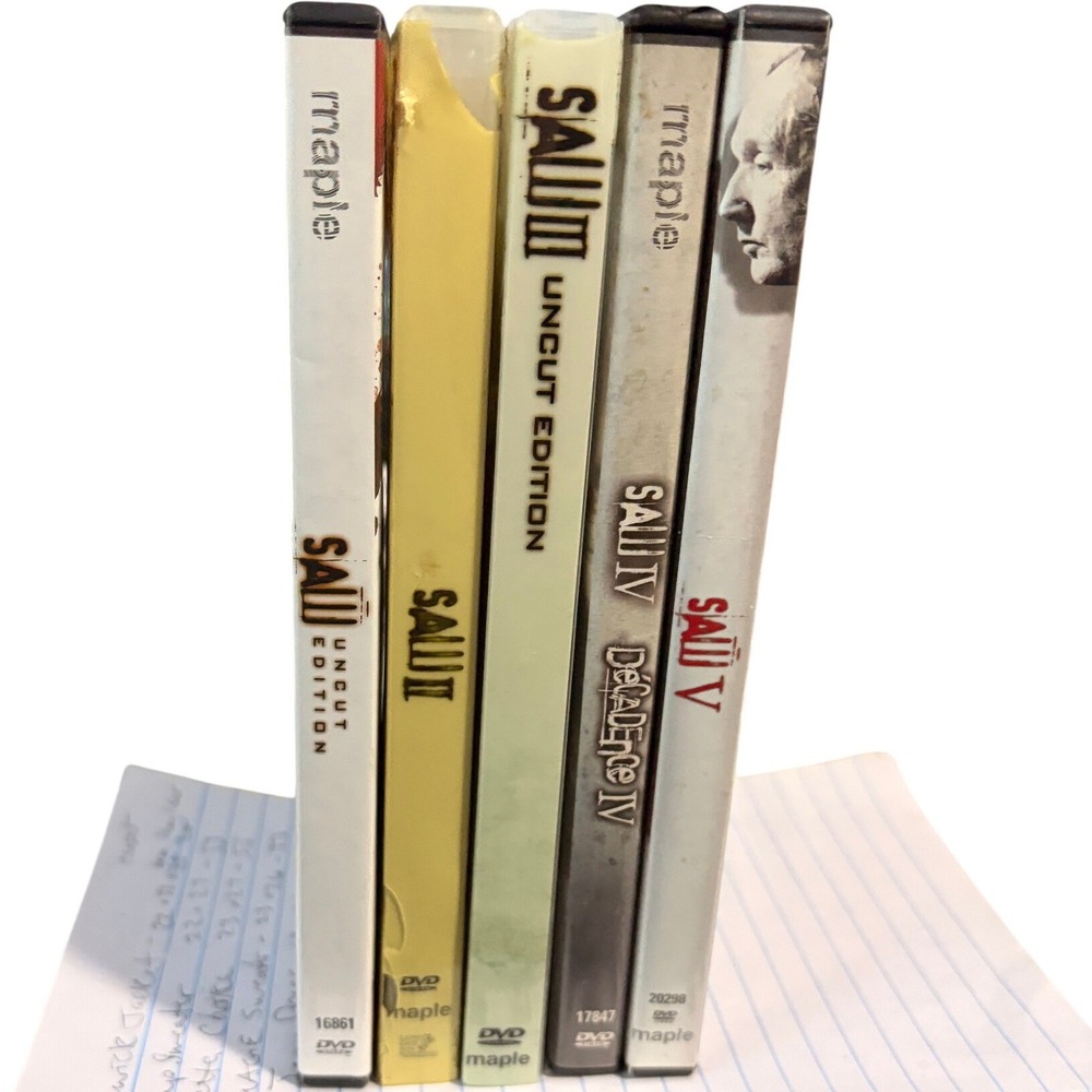 Saw DVD Collection 1-5 Uncut Directors Cut Widescreen Horror Movie Bundle